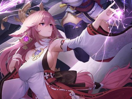 原神爆料八重神子视频,原神新角色神秘面纱揭晓，华丽舞姿与神秘力量并存  第1张